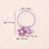 Creative Korean style DIY candy color steel wire ring flower bell keychain cute school bag pendant handmade accessories