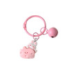 New cute cartoon cheese ins wind bell keychain door buckle diy jewelry accessories gift pendant bag