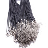 DIY jewelry accessories wax wire necklace rope lobster clasp black leather rope pendant rope wax leather rope handmade jewelry pendant