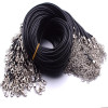 DIY jewelry accessories wax wire necklace rope lobster clasp black leather rope pendant rope wax leather rope handmade jewelry pendant