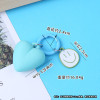 New heart smiling face key chain pendant cute cartoon metal ring key accessories bag accessories pendant