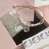 Pink KT cat Hello Kitty braided rope bracelet for student couple Hello Kitty for girlfriend