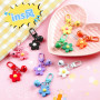 ins small fresh glue color flower bell keychain cute creative diy girl heart bag pendant gift