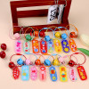 Acrylic creative cartoon special-shaped blessing word plate keychain pendant DIY decorative pendant cute text gift