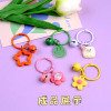 ins style painted color bell clip key accessories metal keychain accessories key ring ring bag pendant