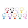 ins style painted color bell clip key accessories metal keychain accessories key ring ring bag pendant