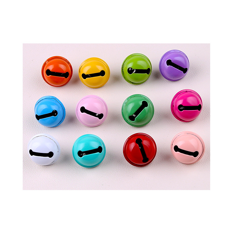 Paint candy color metal bell keychain diy jewelry accessories doll pendant bag pendant gift wholesale