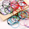Colored 5cm painted stainless steel wire spring coil live buckle key ring pendant. Ready-made manufacturer supplies handmade accessories.