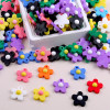 Glue candy color diy jewelry accessories small flower keychain pendant earrings hairpin headdress decorative accessories pendant