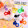 Orange alloy heart+transparent five-pointed star+door buckle  + Rs.20.00 