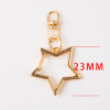 DIY jewelry accessories five-pointed star metal keychain pendant spot wholesale creative special-shaped alloy spring buckle