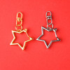 DIY jewelry accessories five-pointed star metal keychain pendant spot wholesale creative special-shaped alloy spring buckle