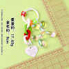 New transparent color balloon dog keychain pendant creative small fresh love accessories bag pendant small gift