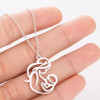 Thanksgiving gift ethnic style fashion cartoon boy girl family mother's day parent-child necklace yiwu accessories