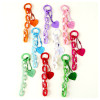 ins creative small fresh love acrylic chain keychain pendant headphone set bag couple jewelry decoration