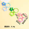 Hyuna small fresh colorful flowers stars bell keychain pendant holiday gift bag earphone set pendant