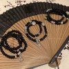 New Chinese style mountain ghost flower beaded double-layer bracelet for women, national style, retro, 2024 new style bracelet, personalized and versatile hand ornaments