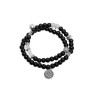 New Chinese style mountain ghost flower beaded double-layer bracelet for women, national style, retro, 2024 new style bracelet, personalized and versatile hand ornaments
