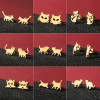 European and American ins style fashion new product versatile small earrings for women cute stainless steel small animal pet cat ear bone nails