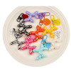 Creative ins style cartoon balloon dog alloy love key chain pendant dij jewelry accessories bag headphone set hanging