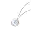 Dream Falling Stars and Moon Necklace Starry Sky Women Light Luxury Niche Design Pendant Clavicle Chain Birthday Gift Star Turning Love