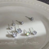 Six-piece set of earrings for women, small, exquisite and cool style earrings, 2024 new trendy style