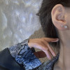 Six-piece set of earrings for women, small, exquisite and cool style earrings, 2024 new trendy style