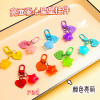 Jelly candy color five-pointed star love keychain pendant diy jewelry accessories luggage headphone set stationery pendant