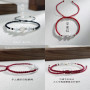 New Chinese style lotus braided bracelet for women, ancient style, hand-woven, adjustable hand rope, Chinese style hand jewelry, couple style