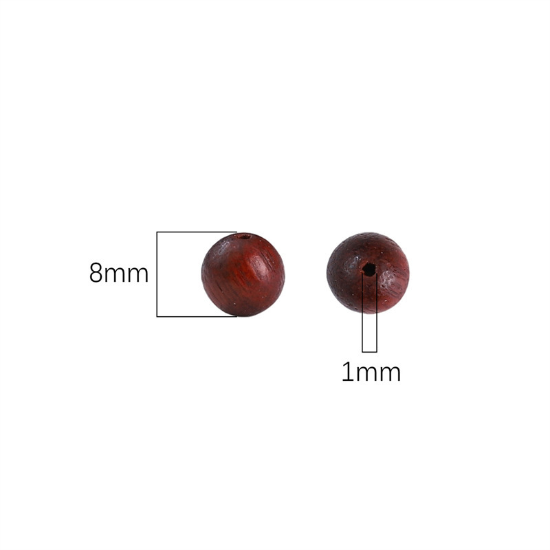 Handmade diy hand-strung wooden beads wooden beads loose beads thuja gold sandalwood 8mm round beads black rosewood beads wholesale