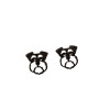 European and American fashionable and simple cute small animal pet dog head earrings light luxury versatile personalized earrings cross-border accessories