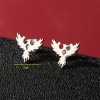 New style simple and versatile design niche fashion personality niche stainless steel bird totem earrings earrings for women