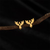 New style simple and versatile design niche fashion personality niche stainless steel bird totem earrings earrings for women