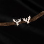 New style simple and versatile design niche fashion personality niche stainless steel bird totem earrings earrings for women