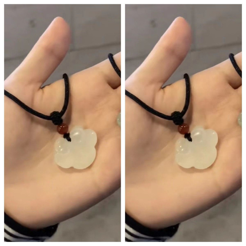 New Chinese style [large collection] necklace Chinese style niche ins safety lock student popular braided bell pendant