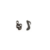 Korean fashion summer simple small earrings for women stainless steel light luxury asymmetrical niche earrings ins