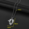 Amazon Xiyin Accessories New Product Glossy 26 English Letters Double Pendant Necklace Stainless Steel European and American Fashion Simple