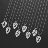 Amazon Xiyin Accessories New Product Glossy 26 English Letters Double Pendant Necklace Stainless Steel European and American Fashion Simple