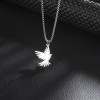 European and American foreign trade Amazon supply stainless steel hip-hop necklace men and women versatile eagle bird pendant clavicle chain