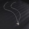 European and American foreign trade Amazon supply stainless steel hip-hop necklace men and women versatile eagle bird pendant clavicle chain