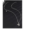 European and American foreign trade Amazon supply stainless steel hip-hop necklace men and women versatile eagle bird pendant clavicle chain