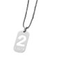 Cross-border new product hollow LUCKY lucky number 0-9 pendant necklace for men and women, non-fading clavicle chain in stock