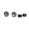 Stainless steel fashion jewelry girls simple geometric ring spiral rotating earrings mini small earrings wholesale