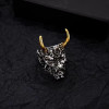 Popular Golden Horn Prajna Ring, Men’s Ghost Mask, Cool Personalized Accessories