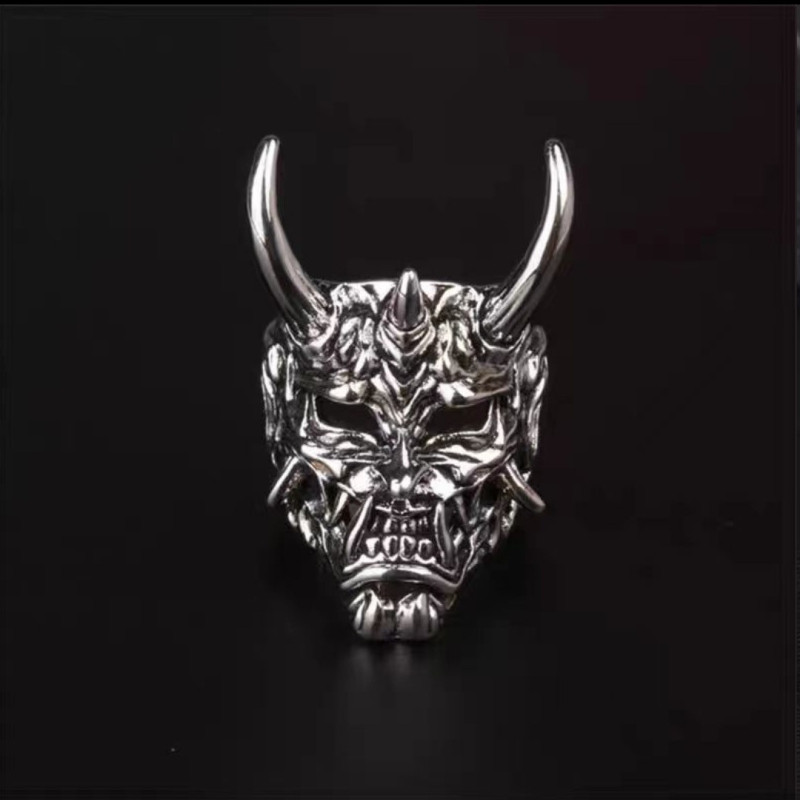 Popular Golden Horn Prajna Ring, Men’s Ghost Mask, Cool Personalized Accessories