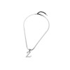 Cross-border personalized fashion 26 English letter pendant necklace for women, versatile stainless steel lucky letter accessories wholesale