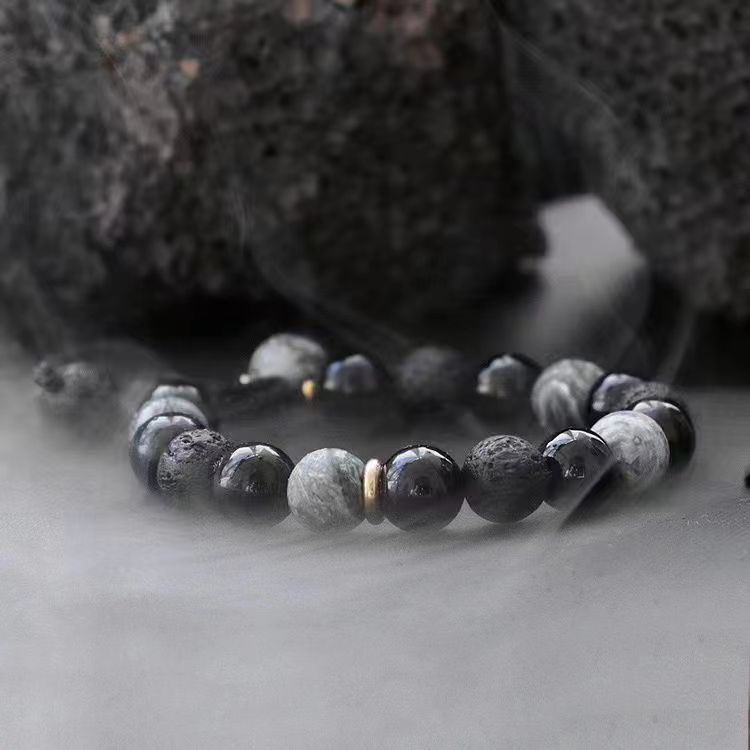 Bracelet Men's Niche High-end Exquisite Retro New Chinese Style High-end Bracelet Beads Men's Style