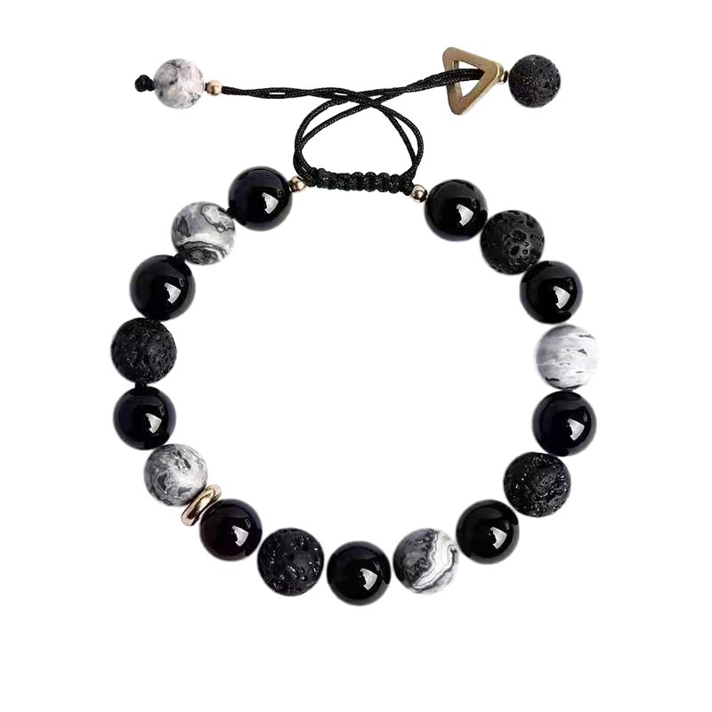 Bracelet Men's Niche High-end Exquisite Retro New Chinese Style High-end Bracelet Beads Men's Style