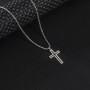 Foreign trade stainless steel pendant cross men's necklace hip-hop clothing accessories accessories personalized jewelry cross-border wholesale