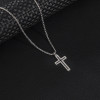 Foreign trade stainless steel pendant cross men's necklace hip-hop clothing accessories accessories personalized jewelry cross-border wholesale